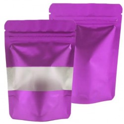 DOYPACK bag with zip-lock 20*29+5cm, Purple, 10pcs