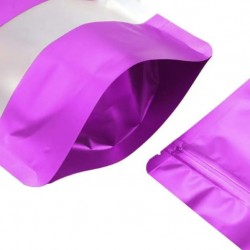 DOYPACK bag with zip-lock 18*26+4cm, Purple, 10pcs