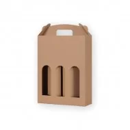 Box for three wine bottles 259*88*337mm