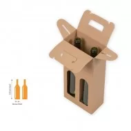 Kartona kaste divām vīna pudelēm 167*85*337mm