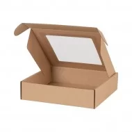 Коробка с окном 200*200*50мм FEFCO 0427