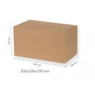 Картонная коробка 300*200*190мм FEFCO 0201
