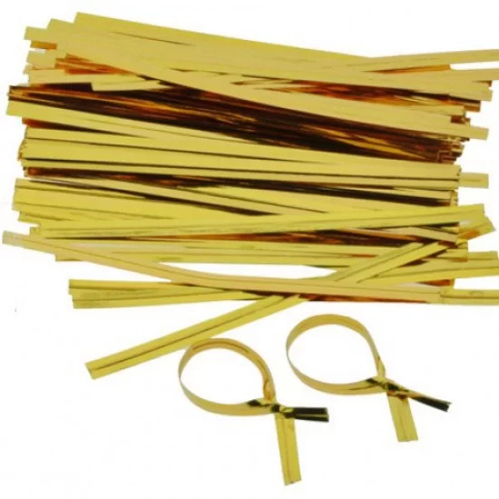 Fasteners for bags 12cm, 700pcs, gold