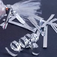 Maisiņu aizdares 10cm, 700gab. "silver"