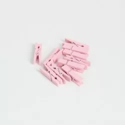 Деревянные прищепки 3,5см 10шт., "light pink''