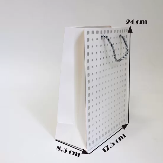 Dāvanu maiss ar virves rokturiem 18*24*8,5 cm, 12gab.