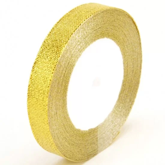 Лента подарочная 16мм/20м, "gold"