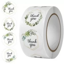 Uzlīmes THANK YOU d-3.8cm, 500gab.
