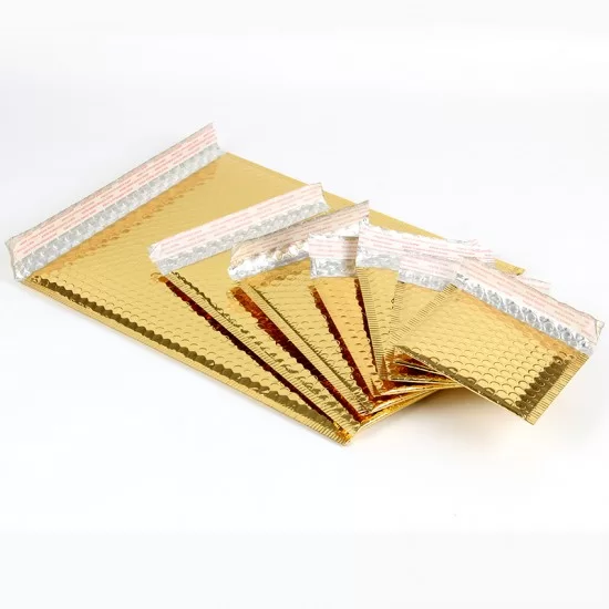 Aploksne sūtījumiem ūdensizsturīgs 33*40+4cm,extra strong , Metallic, Gold