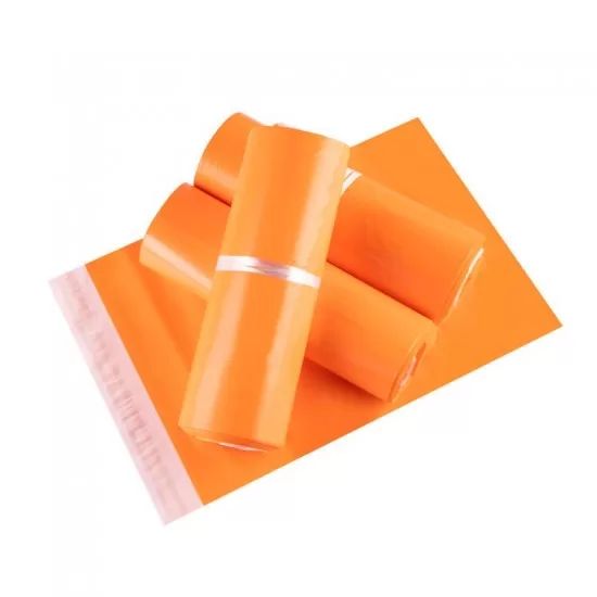 Водонепроницаемые курьерские пакеты для посылок 38*48+4см, цвет Orange, 100шт.