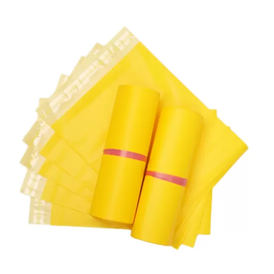 Ūdensiztūrīgie kurjeru maisi paku sūtījumiem 45*56+4cm, kr. Yellow, 10gab.