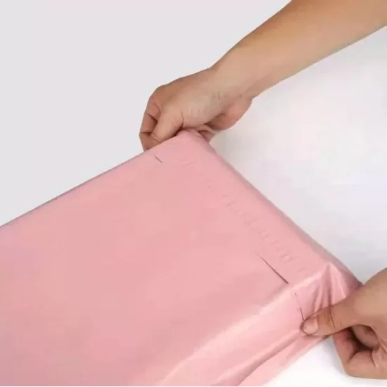 Водонепроницаемые курьерские пакеты для посылок 28*38+4см, цвет Light Pink, 100шт.