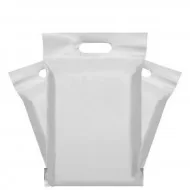Shipping mailer envelopes with handles, 28*38+5cm, Grey, 10pcs