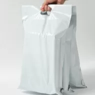 Shipping mailer envelopes with handles, 28*38+5cm, Grey, 10pcs