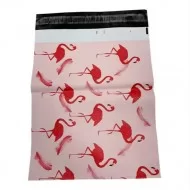 Waterproof Shipping bag for parcels 32*41+4cm, FLAMINGO, 10pcs