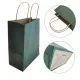 Paper bag with twisted handles 21*15*8cm, green, 12pcs