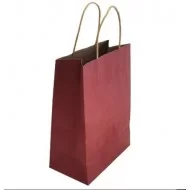 Бумажный пакет с кручеными ручками 21*15*8см, 12шт., wine