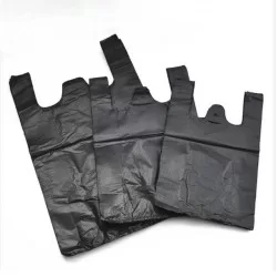 Shopping bags with handles, 40*45+15cm, 100pcs, black