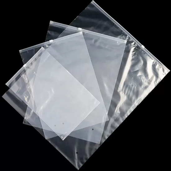 Прозрачный пакет-слайдер, с Zip Lock с бегунком, комплект из 12 шт. разного размера, 60 мкм, прозрачный