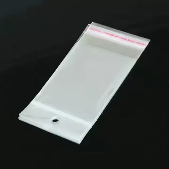 Bags with hole and self-adhesive film OPP 14*15.5cm, 100pcs
