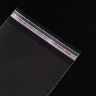 Transparent bag self-adhesive sealing bags OPP with hole,16*20+3cm, 100pcs