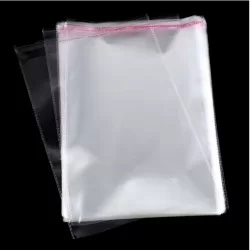 Transparent bag self-adhesive sealing bags OPP with hole, 20*25+5cm, 200pcs
