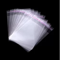 Transparent bag self-sdhesive sealing bags OPP 10*12+3cm, 200pcs