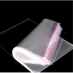 Transparent bag self-adhesive sealing bags OPP with hole, 25*25+5cm, 100pcs
