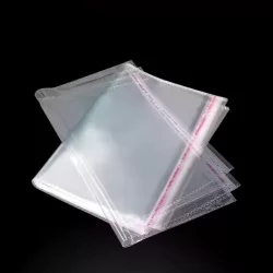 Transparent bag self-adhesive sealing bags OPP with hole, 25*32+5cm, 100pcs