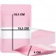 Maiss DOYPACK ar zip lock aizdari 10,5*16,5+4cm, kr. rozā, 10gab.