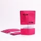 DOYPACK bag with zip-lock 8*10+3cm, fuchsia, 10pcs