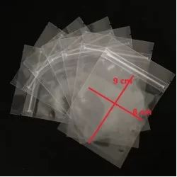 Пакет DOYPACK с застёжкой zip-lock 8*9см, Прозрачный, 10шт.