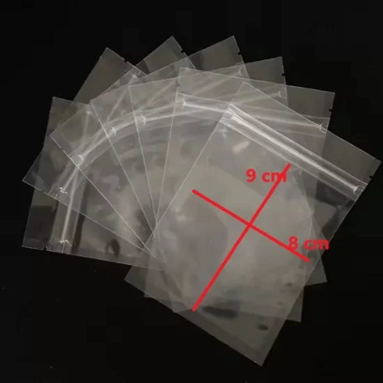 DOYPACK bag with zip-lock 8*9cm, Transparent, 10pcs